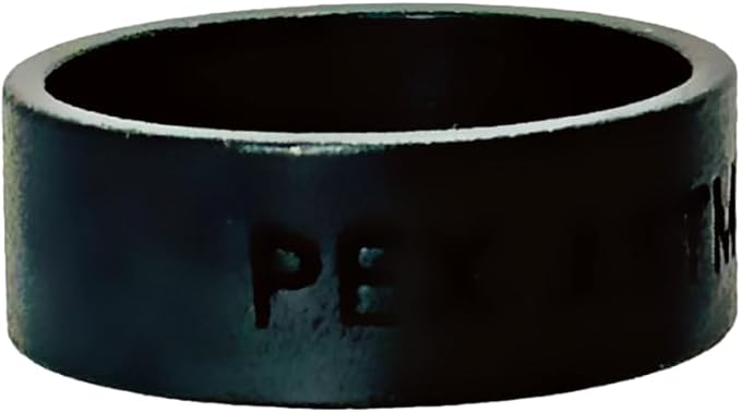 XFITTING 5/8 Inch Copper Pex Ring Black Oxidized Surface, 100 Pieces