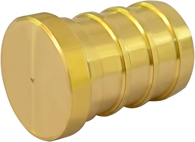 Hooshing 10PCS Pex Plugs 1/2 inch Pex Barb End Cap Brass Crimp Fittings