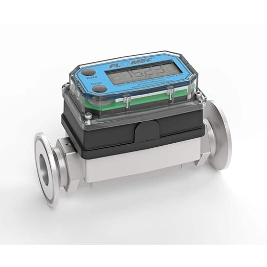 G2 Series High-Temp Turbine Flow Meter, 3/4 Inch Pipe Size, 1 Inch Tri-Clamp Fitting (G2S07TH9GMX)