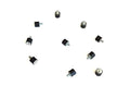 Pack of 10 Rubber Vibration Isolator Mounts - 9/16" Diameter x 1/2" Height, 10-32 Thread x 3/8" Length Male Stud, Female Thread on Opposite Side - Noise Isolation