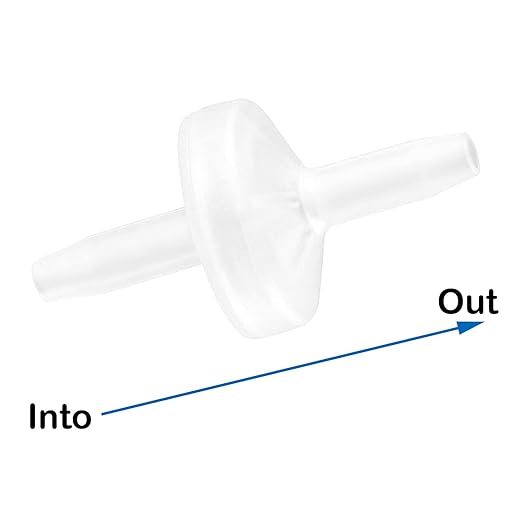 JoyTube 12 Packs Check Valve 1/4”(6MM) One-Way PVDF Plastic Hose Barb for Liquid Air