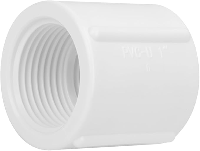 10Pack 1" Double Female Thread PVC Pipe Coupling Adapter Pipe Fitting Connector (F x F) SCH40 1Inch PVC Female Threaded Pipe Coupling for Sprinkler,Irrigation,Swimming Pools