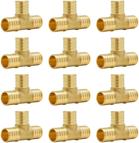 SUNGATOR 12-Pack 1 Inch PEX Tee Fittings