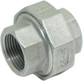 1 Piece Cast Pipe Fittings Threaded Union - 3/4" NPT Female Fitting Stainless Steel 304, Class 150
