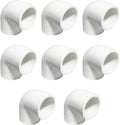 8PCS 3/4 Inch White PVC Pipe Corner Fittings 90 Degree Elbow Adapter Pipe Coupling Connectors for Sprinkler, Drip Irrigation System HE051-3/4