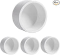LESSO 4PCS 2" PVC End Cap, Pipe Fitting Furniture Grade, 2" PVC Pipe Plug Adapter for Build Furniture DIY Garden Shelf, SCH40 White
