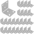 40PCS L Brackets 1.5X1.5X0.08IN 304 Stainless Steel Corner Braces