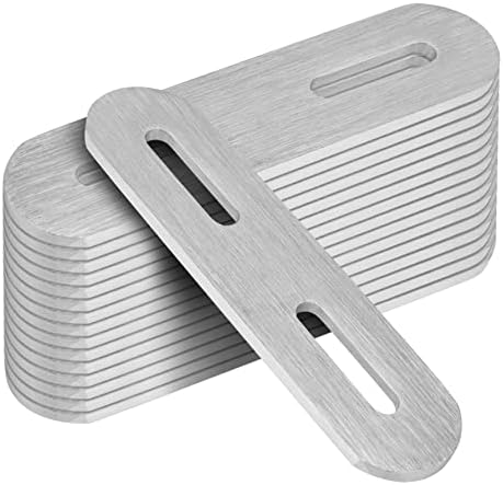 16 Pcs 3-3/4" Slotted Mending Plate,Adjustable Straight Brace