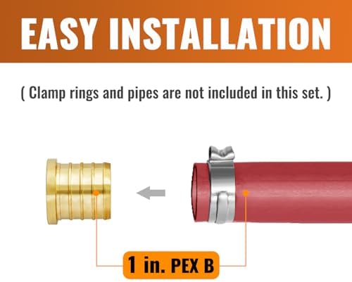 SUNGATOR 2-Pack 1 Inch PEX Plug End Cap Fittings