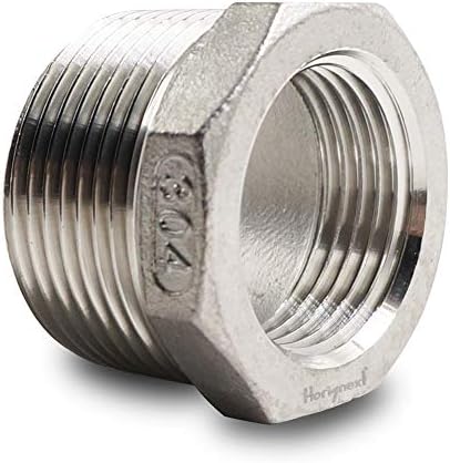 Reducing Bushing Pipe Adapter 1-1/4 MIP x 1 FIP, 304 SS，1 Pc