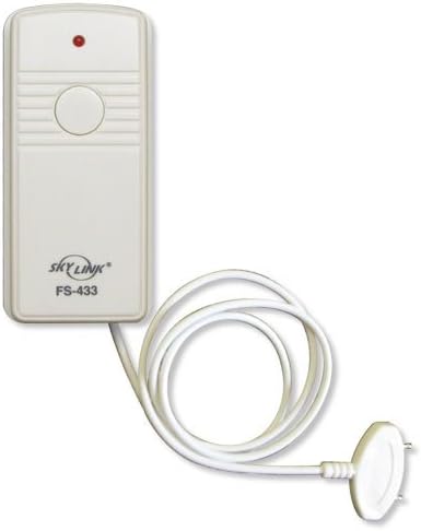 Skylink FS-433W Wireless Flood Water Leak Alert Alarm Safety Protection Security Sensor | Affordable, Easy to install DIY Accessory for SC Series Systems