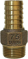 Merrill MFG No-Lead Bronze Adapter, 3/4" Male NPT x 3/4" Barbed, Connects Submersible Pumps to 3/4" Poly (Polyethylene) Flexible Pipe