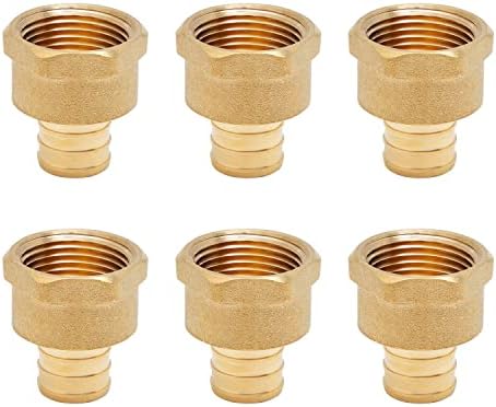 SUNGATOR 6-Pack 3/4" PEX to 3/4" Female NPT Adapter Fitting