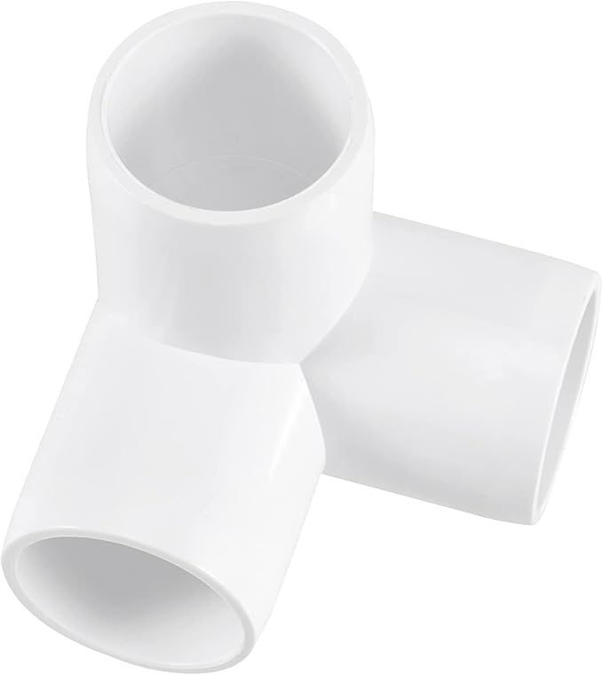 JOIKIT 20 Pack 1 Inch 3 Way PVC Elbow Fittings Corner Fittings, Furniture Grade PVC Pipe Connectors for Furniture Assembly, Greenhouse Pipe Connection, Tent Building