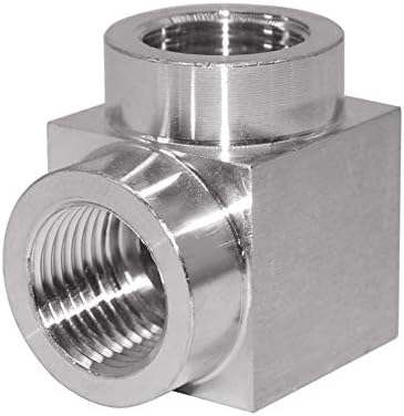 Beduan 304 SS 90 Degree Elbow 1/2 Female x 1/2 NPT Female Cast Pipe Fitting