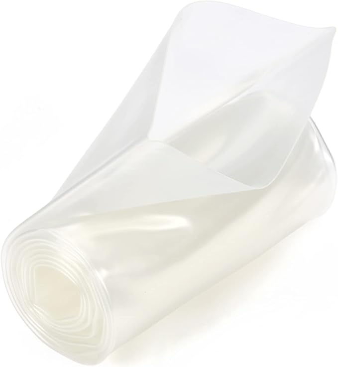 Chanzon 2:1 Ratio 4" (100mm) Heat Shrink Tubing 3.3Ft Roll (1M Total Length) Clear/Transparent Polyolefin Sleeving Wrap Shrinking 2 to 1 1pcs