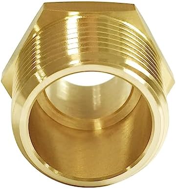 Joywayus 1 Pack Brass 1" NPT Male to 3/4" NPT Male Pipe Fitting Adapter