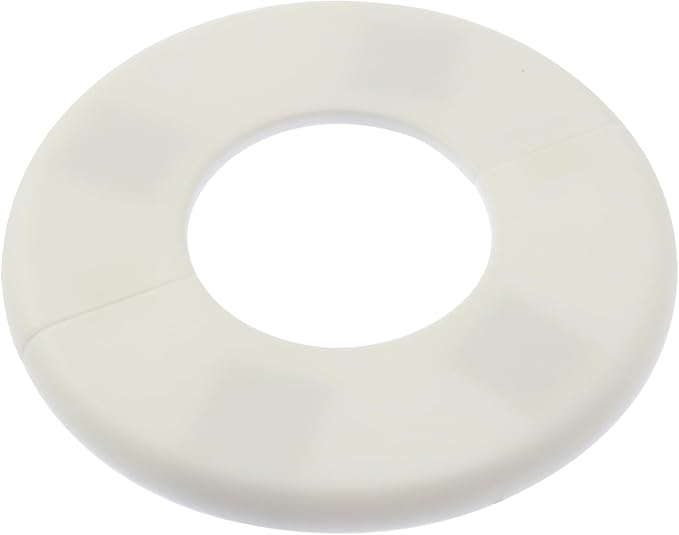 2PCS 51mm Self Adhesive ABS Wall Hole Cover Plate Pipe Penetration Hole Concealer Split Flange Pipe Guard Ring Fits All Household Pipes Angle Valves and Faucets White
