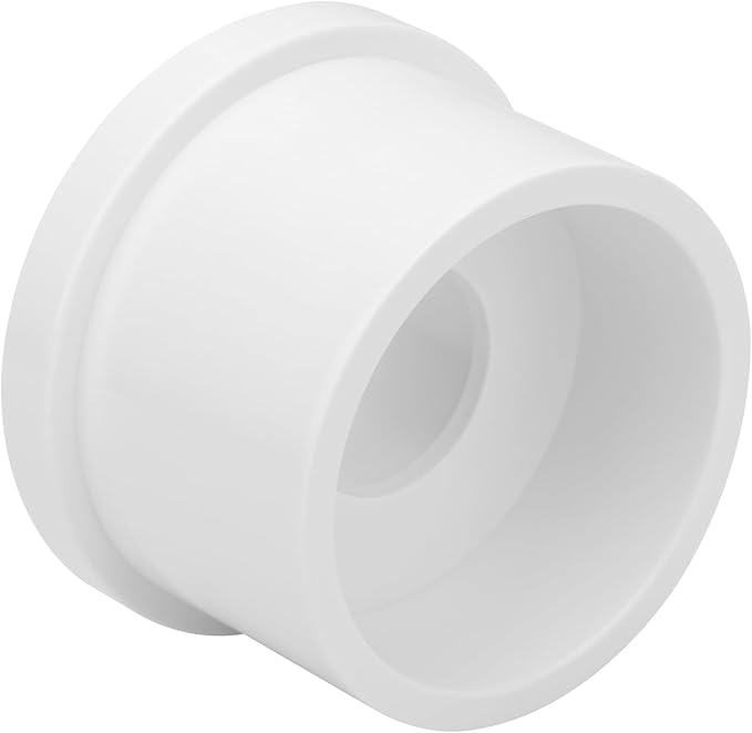 6Pack 2"x 3/4" PVC DWV Reducing Bush Adapter Pipe Fitting SCH40 Reducer Bushing (Socket x Socket) for Home Sewer Plumbing