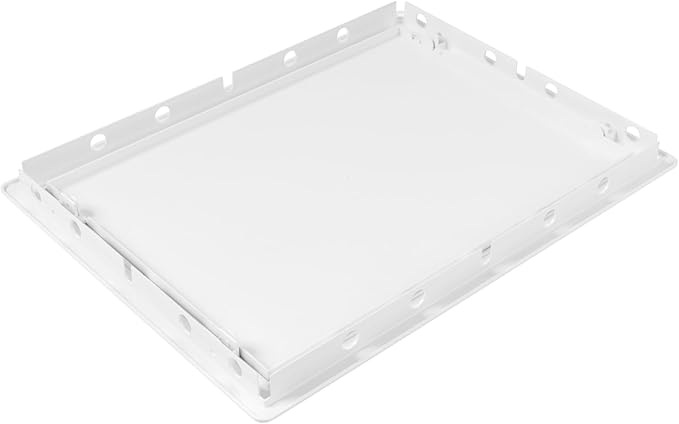10x13 Inch White Access Panel – ABS Plastic Rectangular Wall & Ceiling Access Door for Plumbing Electrical HVAC – Easy Install Indoor Panel for Drywall Home Improvement and Maintenance