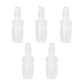 Quickun Plastic Hose Barb Reducer Fitting 3/8" to 3/16" Barbed Reducing Union Adapter Splicer Mender Joint Fitting (Pack of 5)