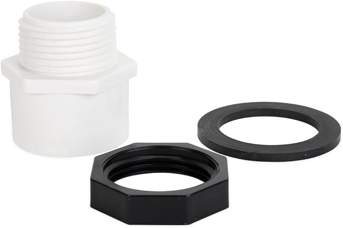Camco 20860 30" ID x 2" Aluminum Water Heater Drain Pan with PVC Fitting
