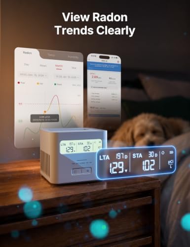 X-Sense Wi-Fi Radon Detector for Home with APP Notification, Model XR0A-iR