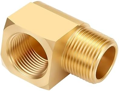 1 Pack Brass Pipe Fitting 90 Degree Elbow 3/4" NPT Male x 3/4" NPT Female