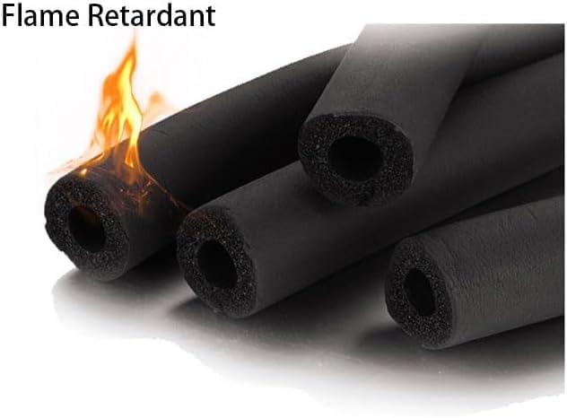 Pipe Insulation Foam Tube 1-1/2"ID*3/8" Foam Tubing Black Pipe Cover Heat Preservation for Outdoor Water Pipe Insulation,AC Unit, Guitar Stands, Exercise Machine Handle and Roof Rack Etc