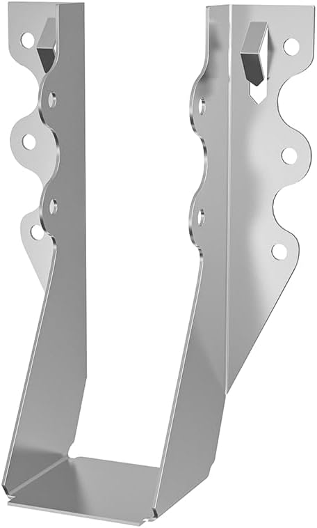 50 pcs 2x6 Joist Hanger,LU26 18 Gauge Double Shear Face Mount Joist Hanger,Hurricane Ties for Rafters Tie Brackets Great for Floor Deck and Ceiling Joists