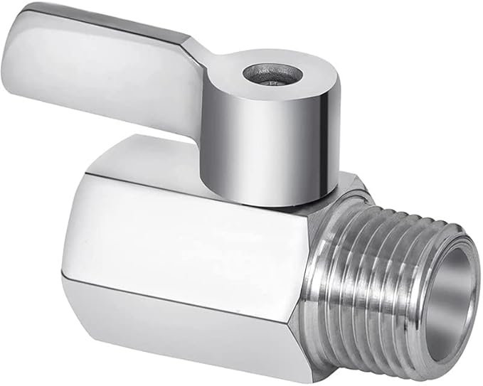 316 Stainless Steel Mini Ball Valve Shut Off Valve 1/4" NPT Male Female Thread Pipe Fitting Connector for Water Gas Oil (Pack of 2)