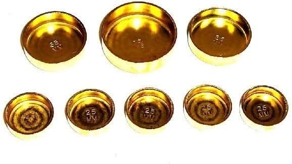 DNJ FPS125 Freeze Plug Set (Brass) For 87-06 Dodge 2.5L-3.5L V6 DOHC, SOHC Naturally Aspirated, Turbocharged designation 6G72,6G74,-,EEB
