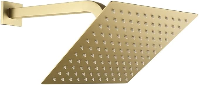 Bathtub Shower System Brushed Gold Shower Fixtures with Tub Faucet and 10 inch Rian Shower Head with Handheld Spray
