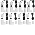 Generic SS2 Float Switch 3/4 inch L Shape This Water Float Switch is a Versatile and Reliable Device That can be Used in Various HVAC Applications and Around The House for DIY. ECWB (8Pack), White