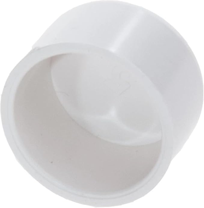 PVC Pipe End Cap Fitting Furniture Grade PVC Pipe End Cap Plug Adapter (2 inch (6 Pack))