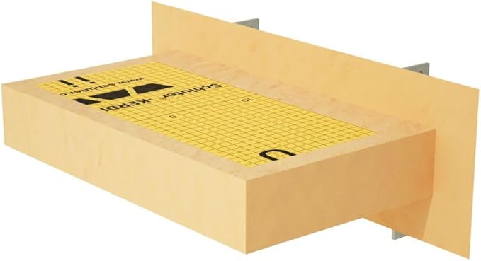 Floating Shower Bench Kit with Orange Waterproof Board - Original Shower Bench Bracket® (14x36)-Shower Bench,Bench Seat, DIY Shower Benches, Space Efficiency,1 Count