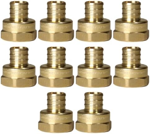 10 PackXFITTING 3/4 inch Pex x 3/4 inch Female NPT Adapter