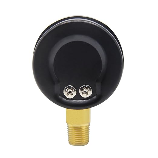 Pressure Gauge 0-200PSI 1-1/2" Dial Stainless Steel Case 1/8" NPT Male Brass Bottom Mount Include 1/2" NPT and 3/8" NPT Connector Universal Multifunctional