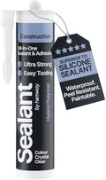 Hemway Construction Crystal Clear Sealant & Adhesive - 300ml 1 Pack