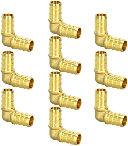 10 Pack 1/2" PEX Elbow Fittings, Brass Fittings