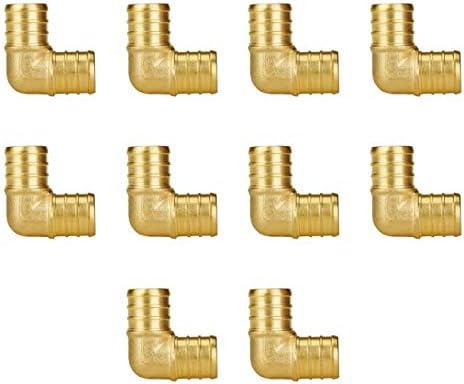 SUNGATOR 3/4 Inch 90 Degree Elbow, 10-Pack, Brass