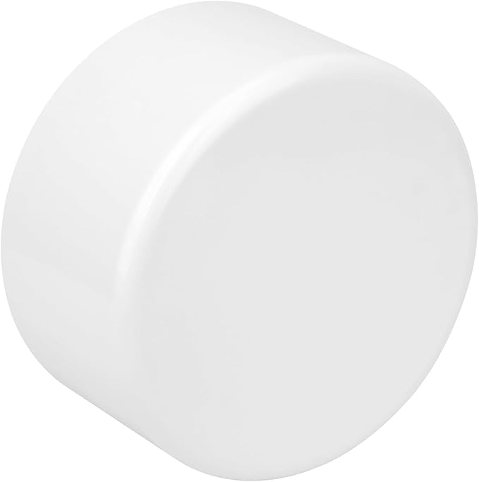 8" PVC Pipe End Cap Fitting Schedule 40 Furniture Grade 8" PVC Pipe Plug Adapter for Build Furniture DIY Garden Shelf, White