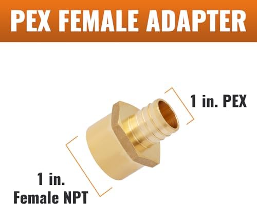 SUNGATOR 25-Pack 1" PEX to 1" Female NPT Adapter Fittings