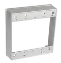 Sealproof Metallic 2-Gang Weatherproof Extension Ring, Gray Electrical Box Extender