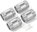 TAISHER 4Pcs 304 SS Nipple Cast Pipe Fitting, 1" NPT Male, 2" Length