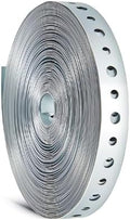 AKW Pipe Strap 3/4 INCH by 100 FT 28 Gauge Metal Hanger Strap, Plumbers Tape (1 ROLL), Silver, AKW34GALPT