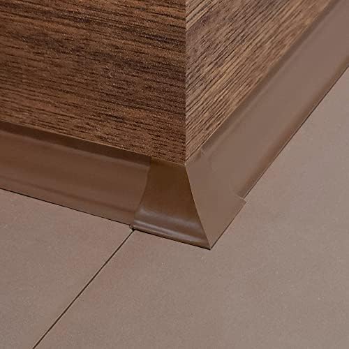 InstaTrim Outside Corners - 10 Dark Brown 3/4" Wide Caulk Strip Outside Corner Pieces - Trim for Outside Corners - Paintable