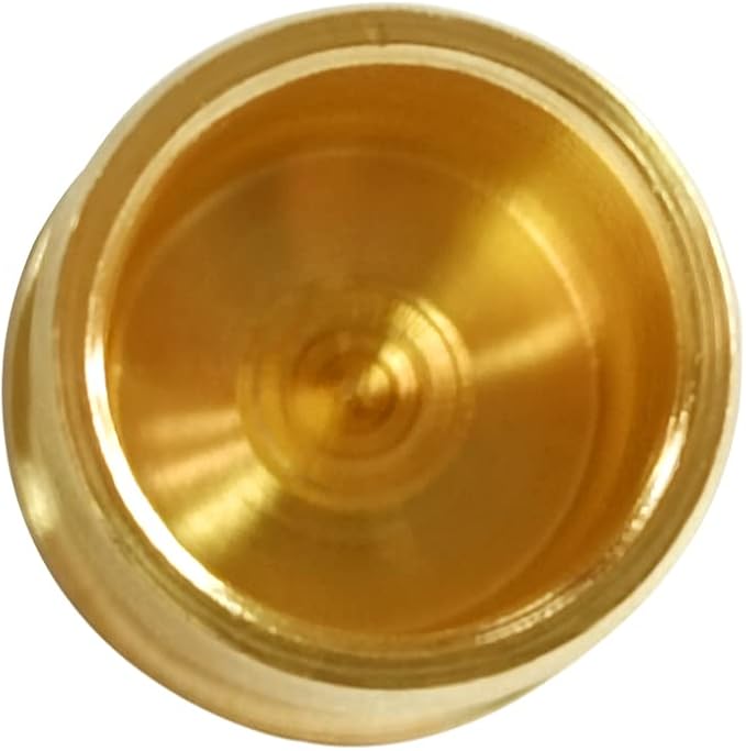 Joywayus 1/2" PEX Barb Plug End Cap Brass Crimp Fittings (Pack of 10)