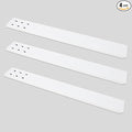 Countertop Support Bracket 3 Pack 20" Lx 2.5" W Hidden White Knee Wall Support Countertop Bracket 3/8" Thick Heavy Duty for Quartz/Granite/Wood/Concret Countertops Screws Included