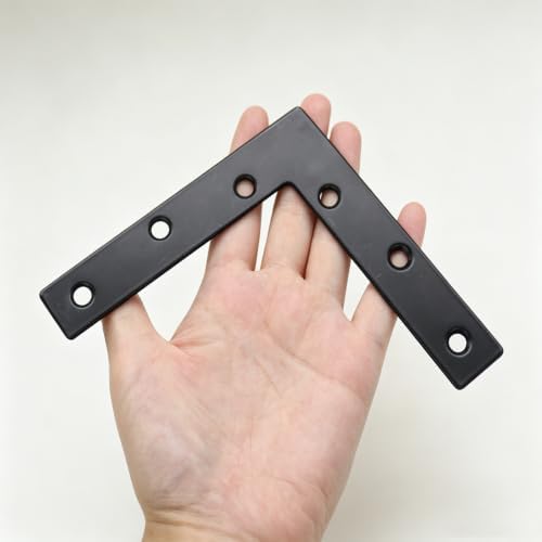 Flat Bracket Repair Corner Brace,6 PCS,L-Shape 4.72x4.72x0.87